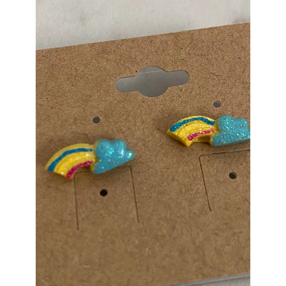 Summer earrings glitter stud earrings rainbow - Picture 6 of 8